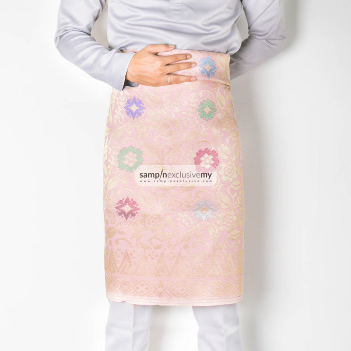 Plus Size 2.5Meter - Soft Pink & Gold - SampinExclusiveMy