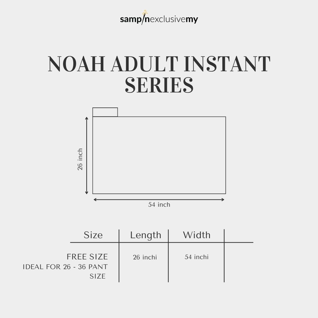 NOAH ADULTS INSTANT SERIES - MINIMAL FLORAL BLUE - SampinExclusiveMy